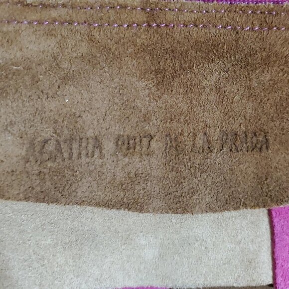 Agatha Ruiz De La Prada Suede Patch Color Block Shoulder Bag - Picture 2 of 7